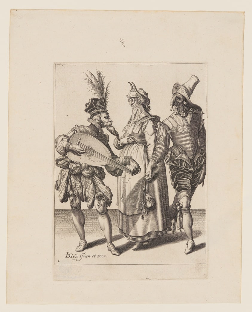 A Couple Addressed by a Lute Player, from The Masquerades