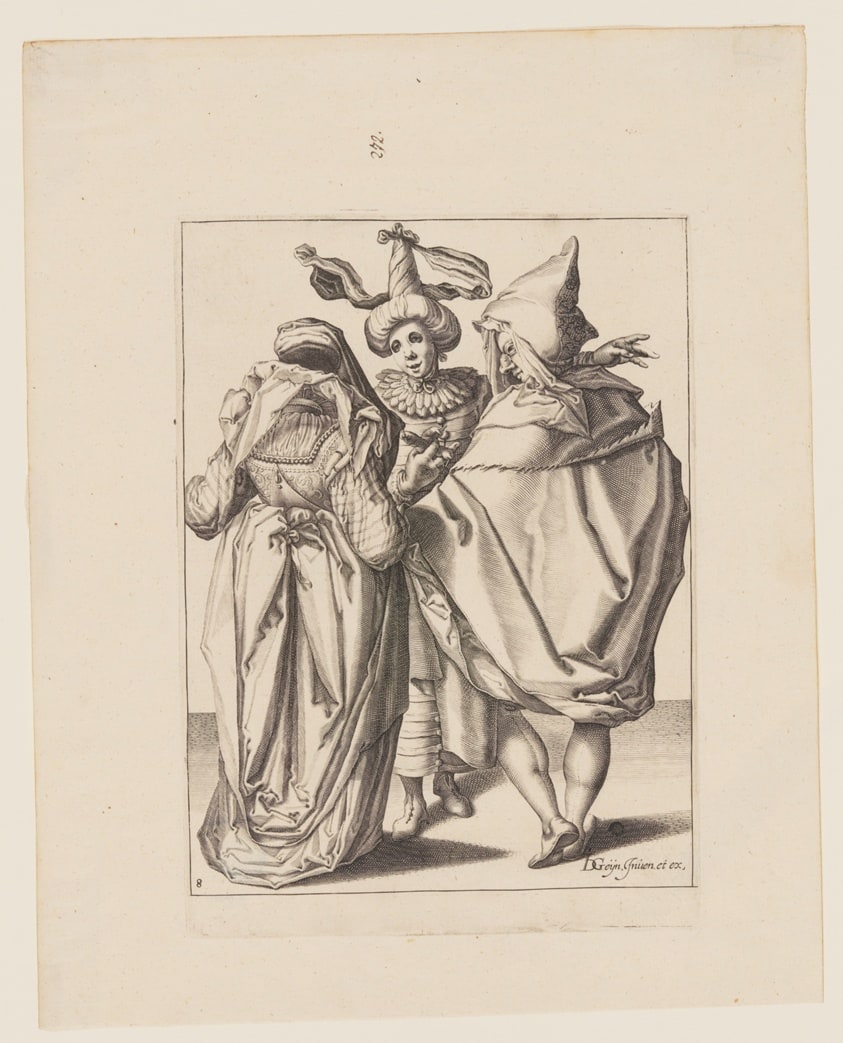 A Couple Addressing a Gesticulating Young Man, from The Masquerades