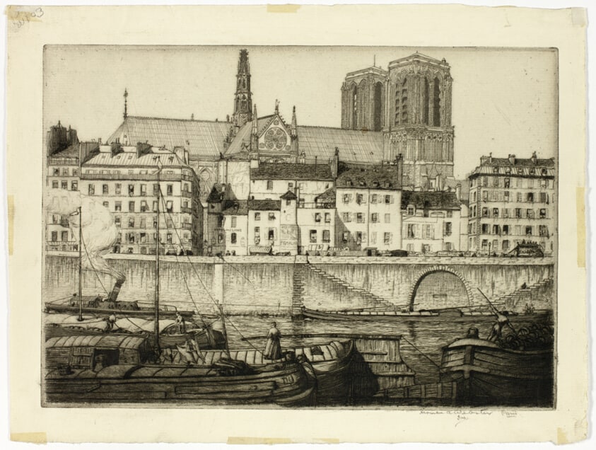 Notre Dame et le Quai aux Fleurs, Paris