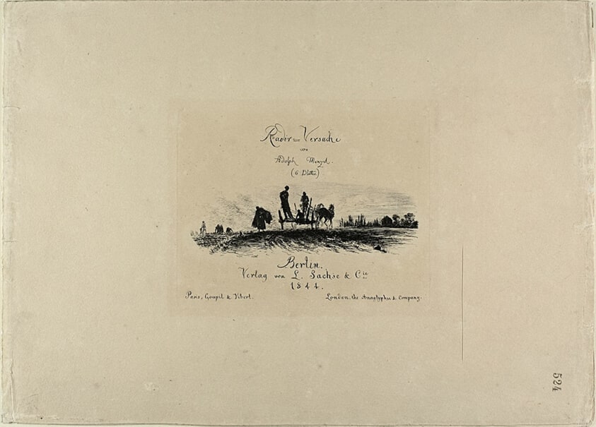 Title page, from Radierversuche