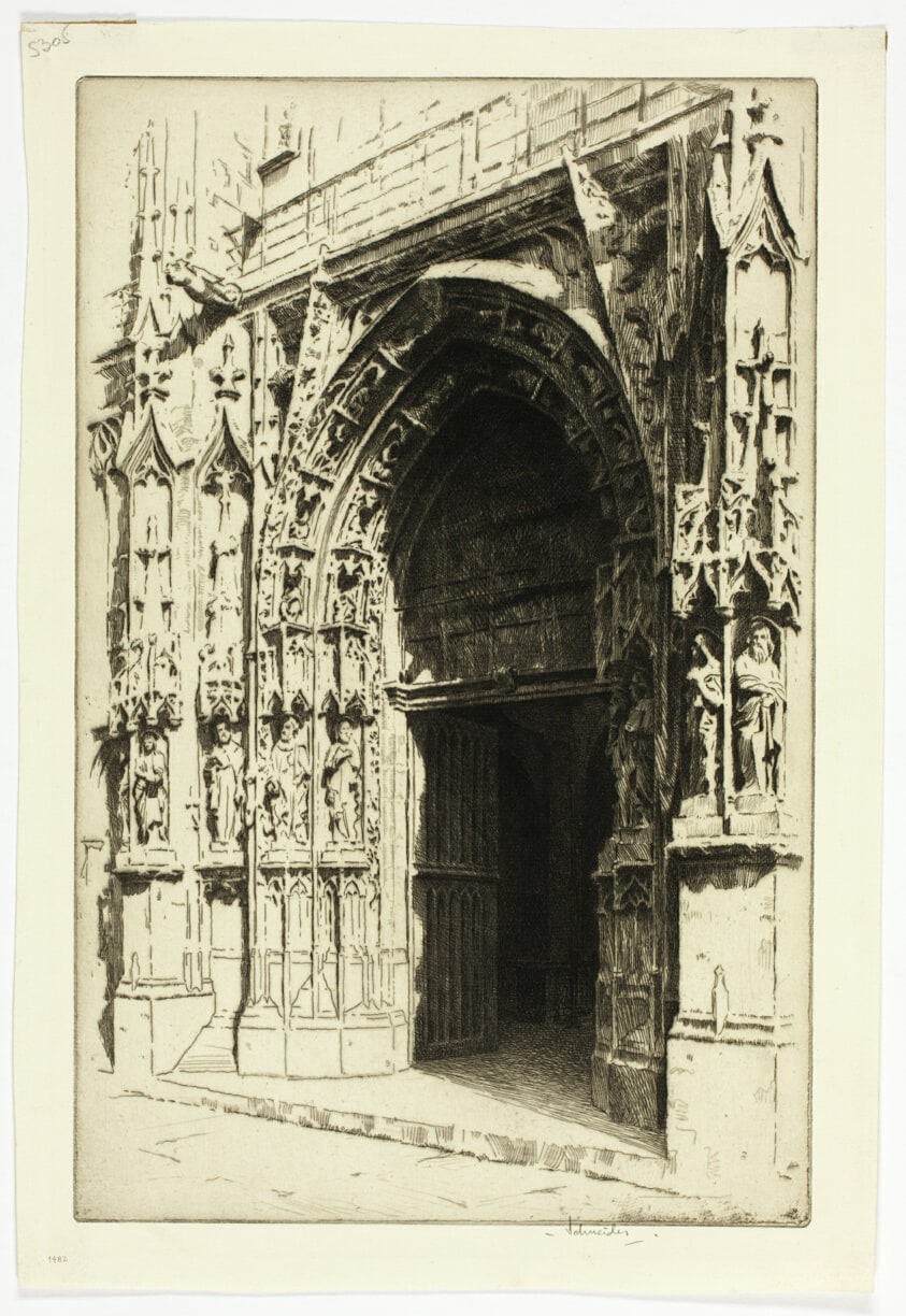 Center Portal, the Church of Saint-Merri, Paris