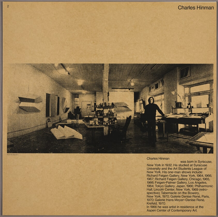 Charles Hinman, from On the Bowery