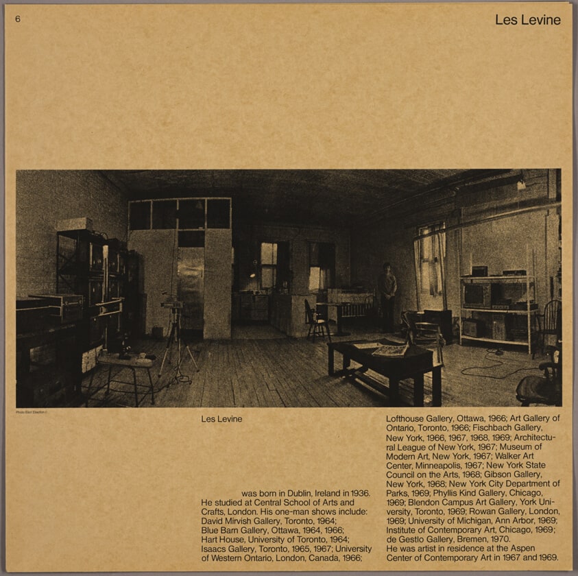 Les Levine, from On the Bowery