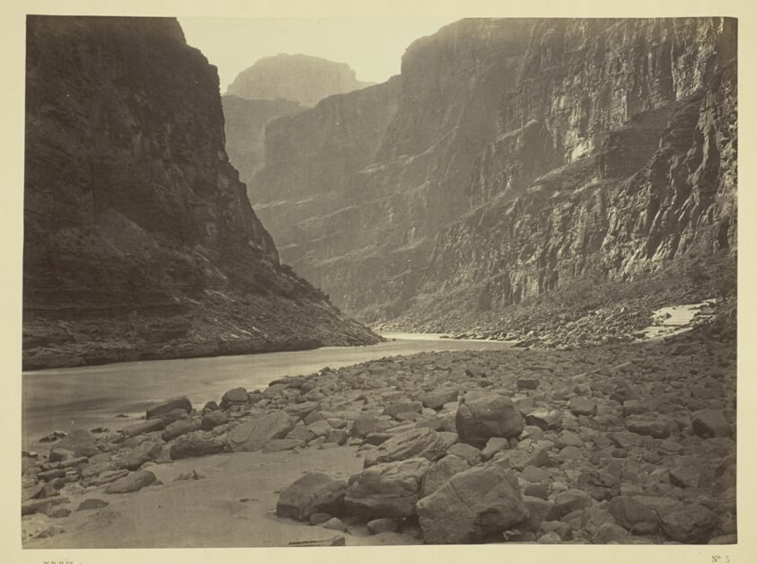 Colorado River, Mouth of Kanab Wash, Looking West