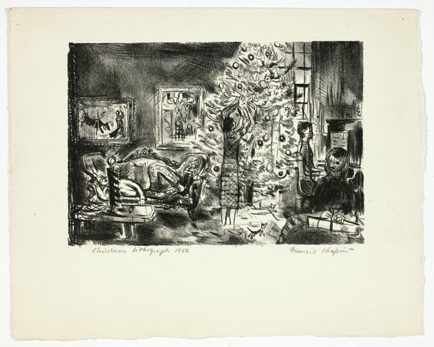 Christmas Lithograph