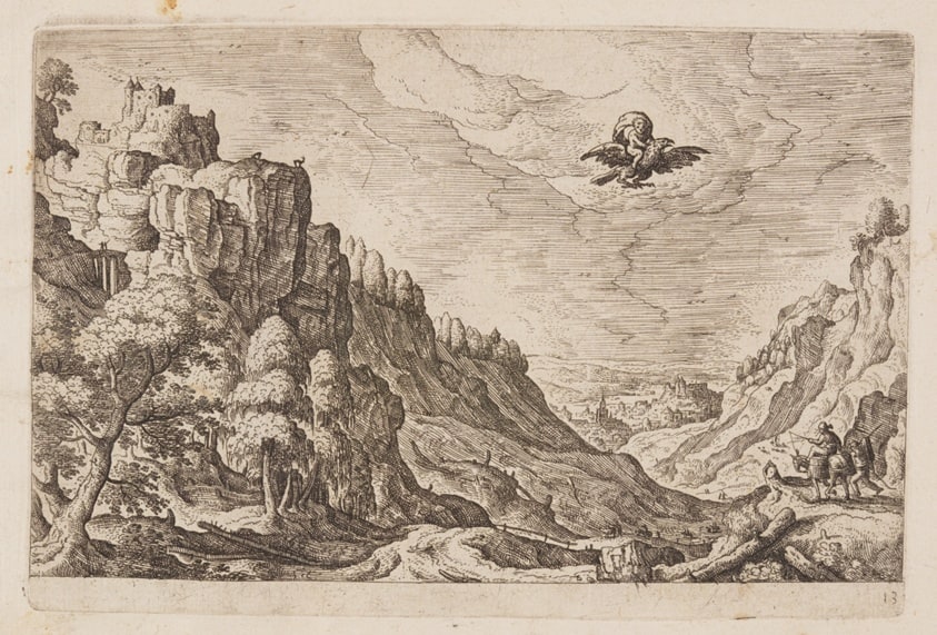 Plate 13, from Landscapes with Scenes from the Old and New Testament and Ovid’s Metamorphoses