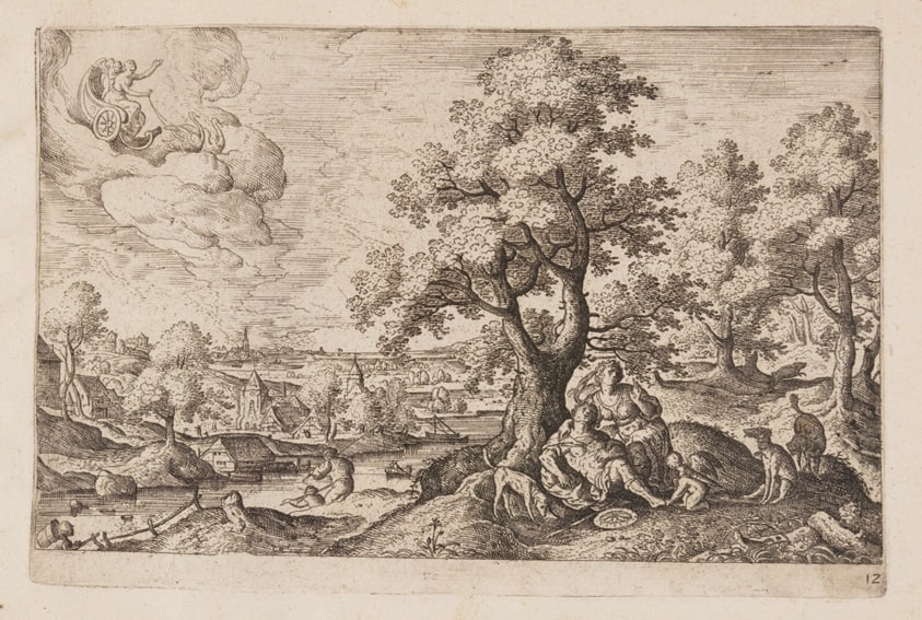 Plate 12, from Landscapes with Scenes from the Old and New Testament and Ovid’s Metamorphoses