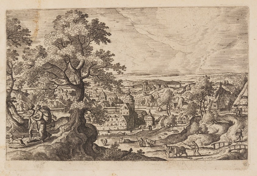 Plate 16, from Landscapes with Scenes from the Old and New Testament and Ovid’s Metamorphoses