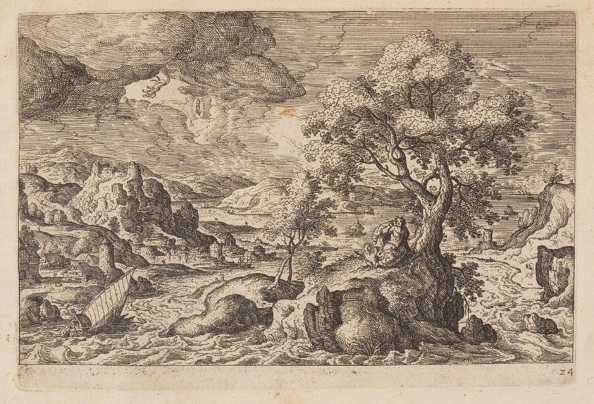 Plate 24, from Landscapes with Scenes from the Old and New Testament and Ovid’s Metamorphoses