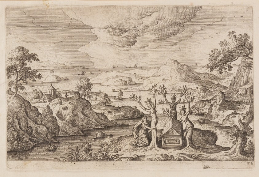 Plate 28, from Landscapes with Scenes from the Old and New Testament and Ovid’s Metamorphoses