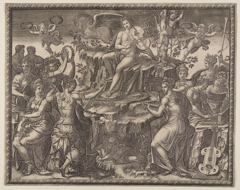 Apollo and the Muses on Mount Parnassus