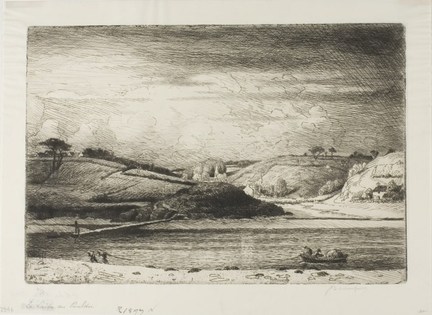 The Laïta River at Pouldu, Brittany
