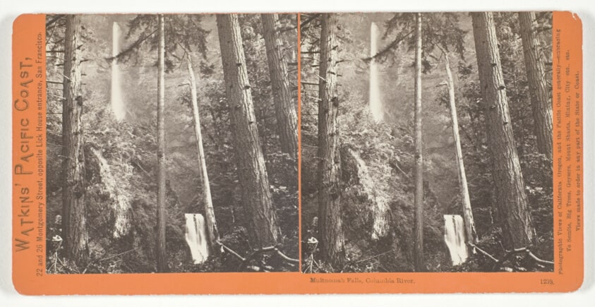 Multnomah Falls, Columbia River, No. 1239 from the series "Watkins' Pacific Coast"