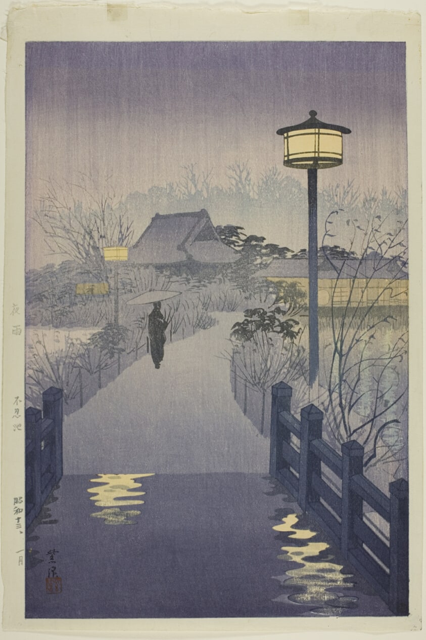 Rainy Night at Shinobazu Pond