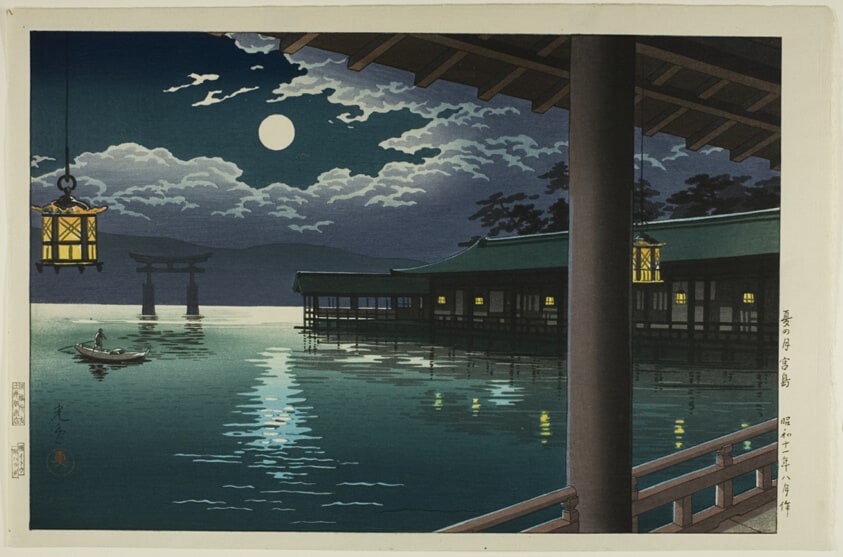 Summer Moon at Miyajima, from the series "Collection of Views of Japan"