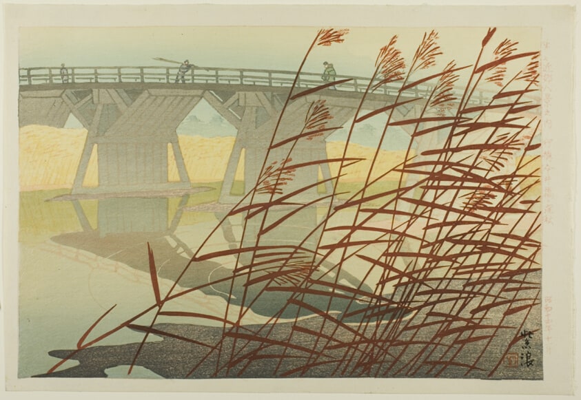 Imaibashi in Late Autumn, from the series "Eight Views of the Environs of Tokyo"