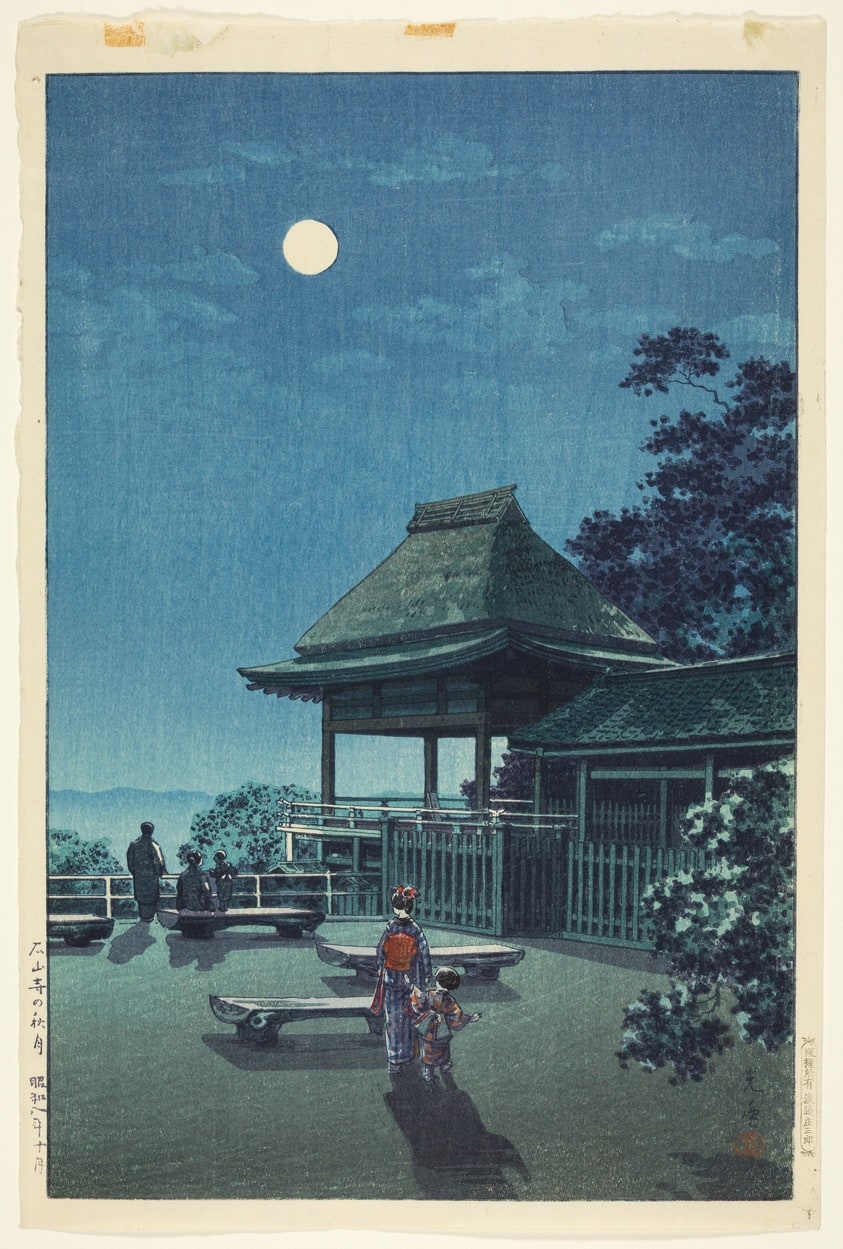 Autumn Moon at Ishiyama Temple