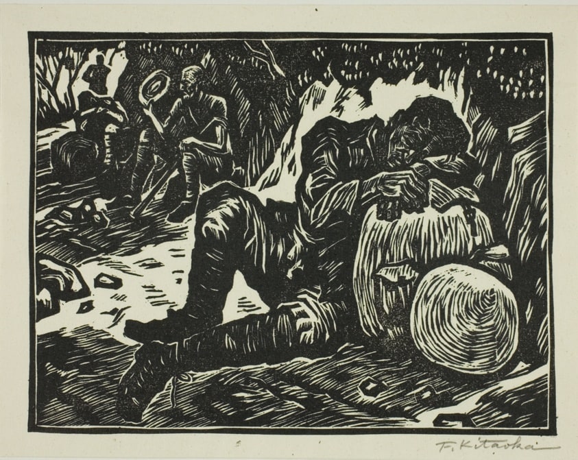 Resting in the Shade (Kokage no kyusoku), from the series "Journey to the Homeland (Sokoku e no tabi)"