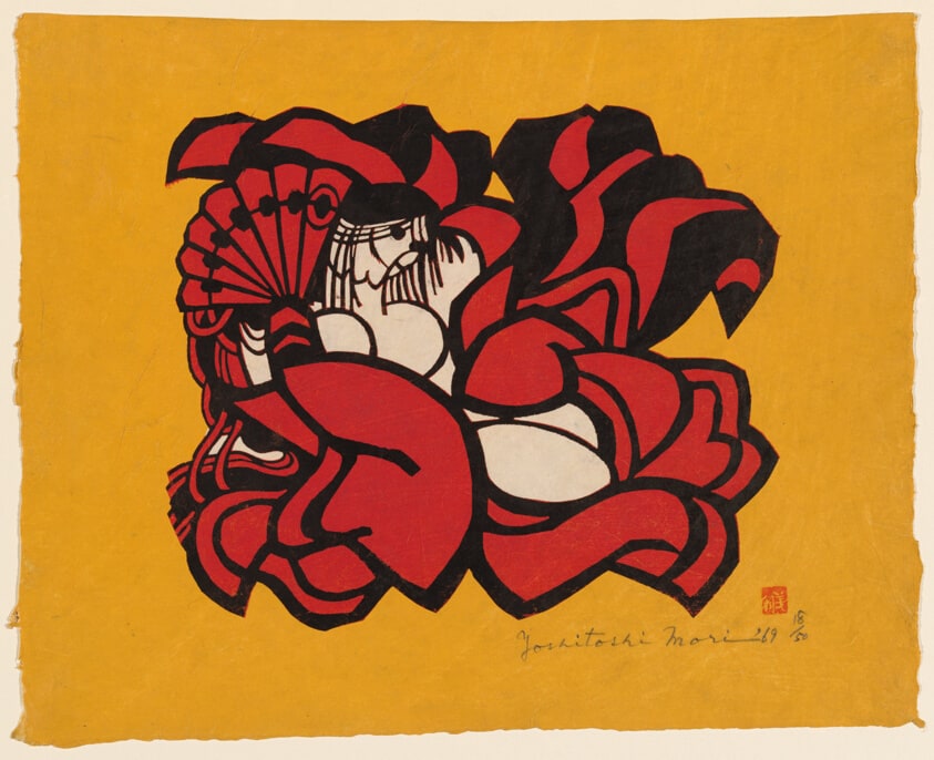 Woman with fan