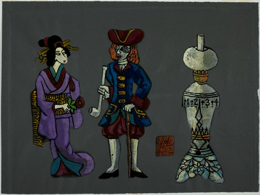 Western Lamp, Foreigner, and Courtesan