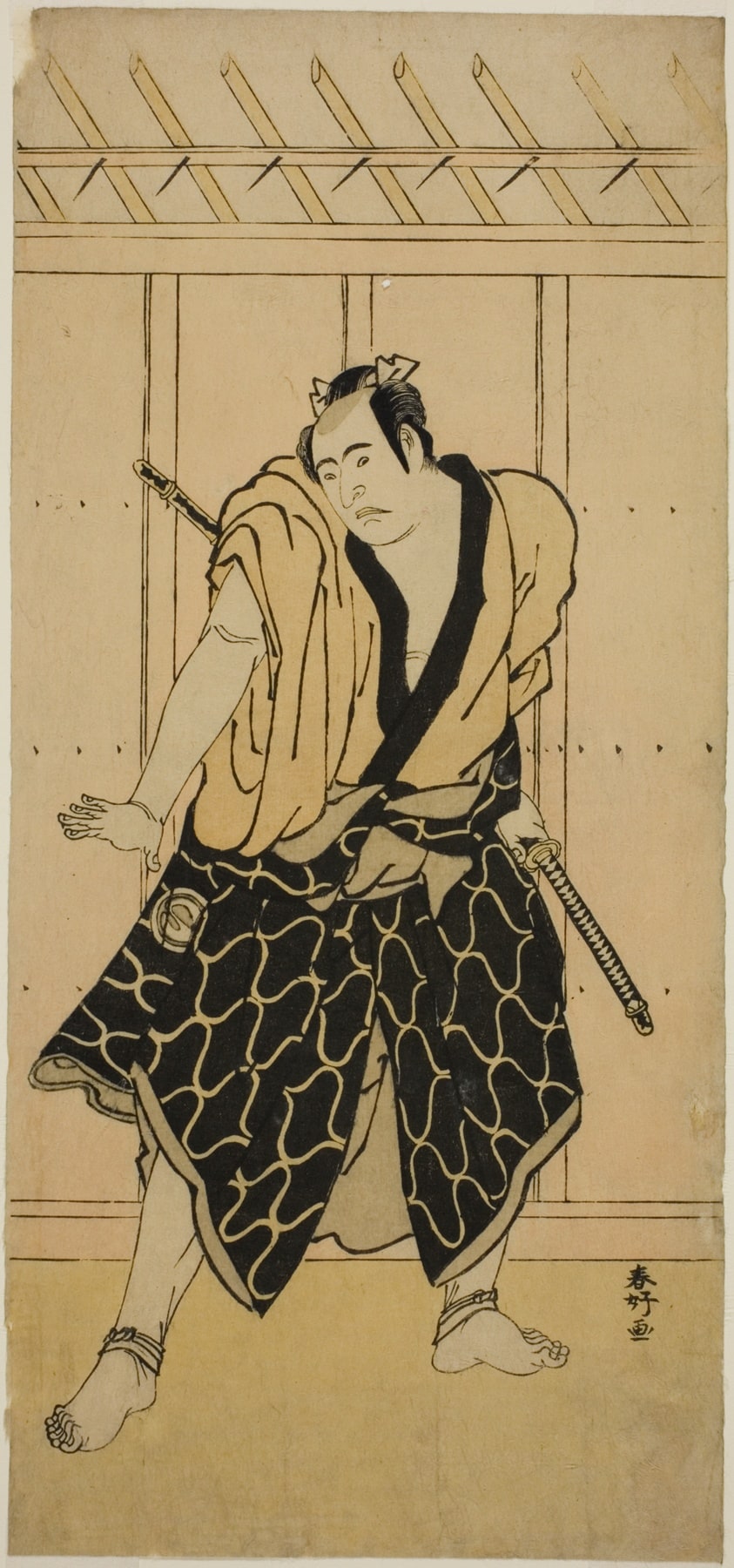 The Actor Sawamura Sojuro III as Soga no Dozaburo (?)