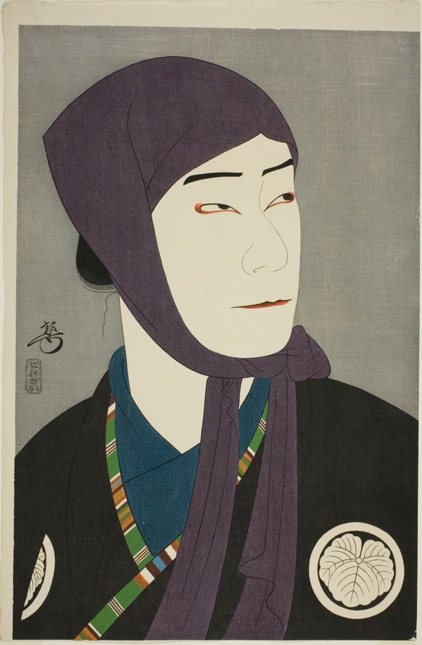 Portrait of the Actor Nakamura Ganjiro I as Kamiya Jihei in the play Shinju ten no Amijima (The Love Suicides at Amijima)
