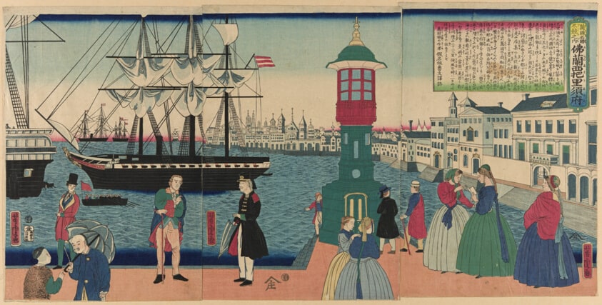 Paris, France (Furansu Parisu no fu), from the series "Collection of Scenic Places in Foreign Lands (Bankoku meisho zukushi no uchi)"