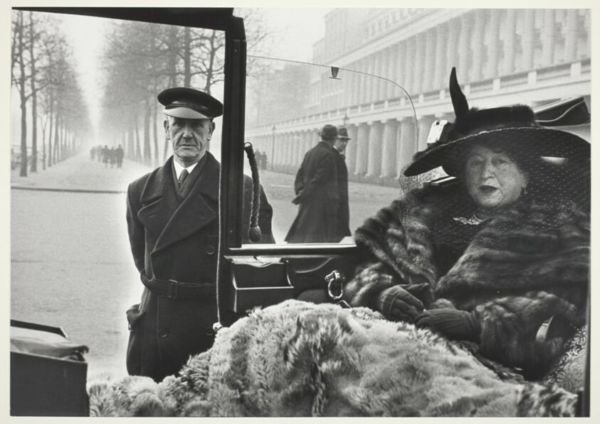 Mrs. Eveleigh Nash and Chauffeur During Her Daily Outing in the Mall, London