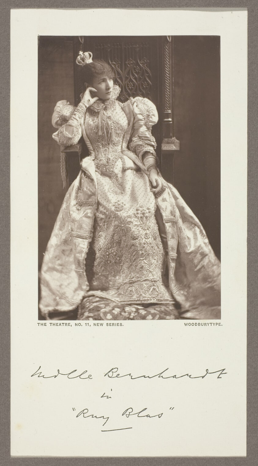 Mlle Bernhardt in "Ruy Blas"