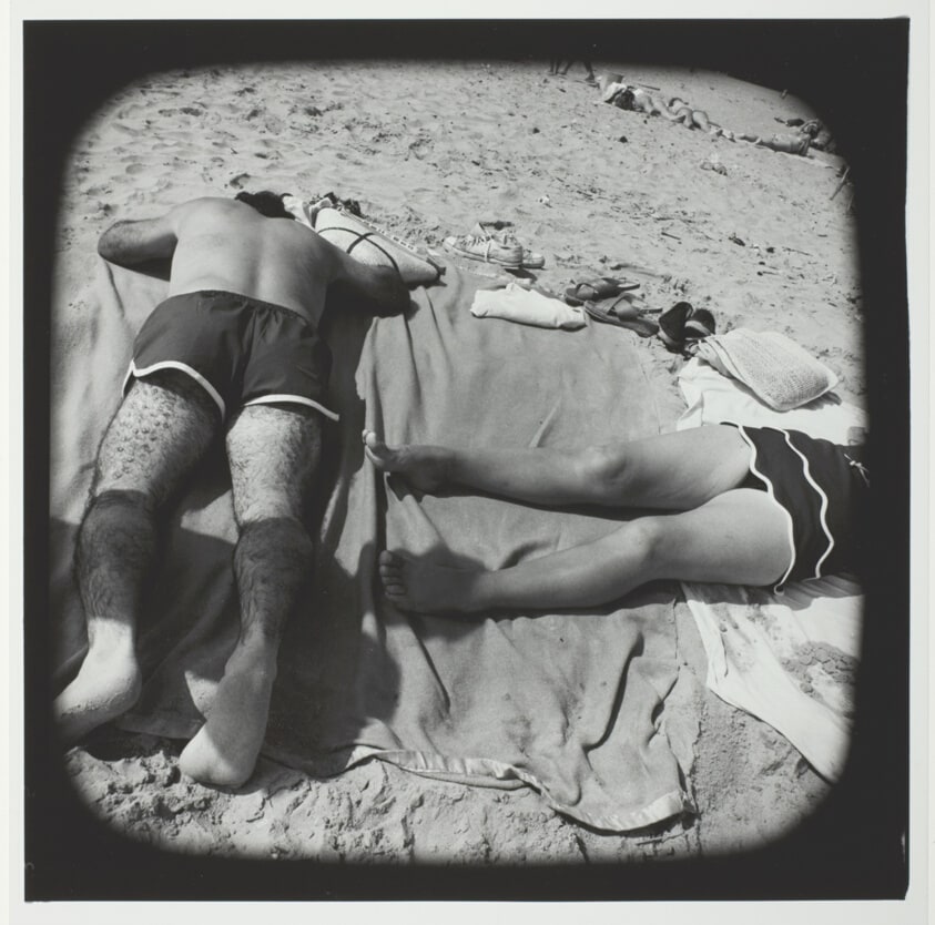 Untitled (Man and Woman Sunning on Blanket and Towel), from the series "Beach"