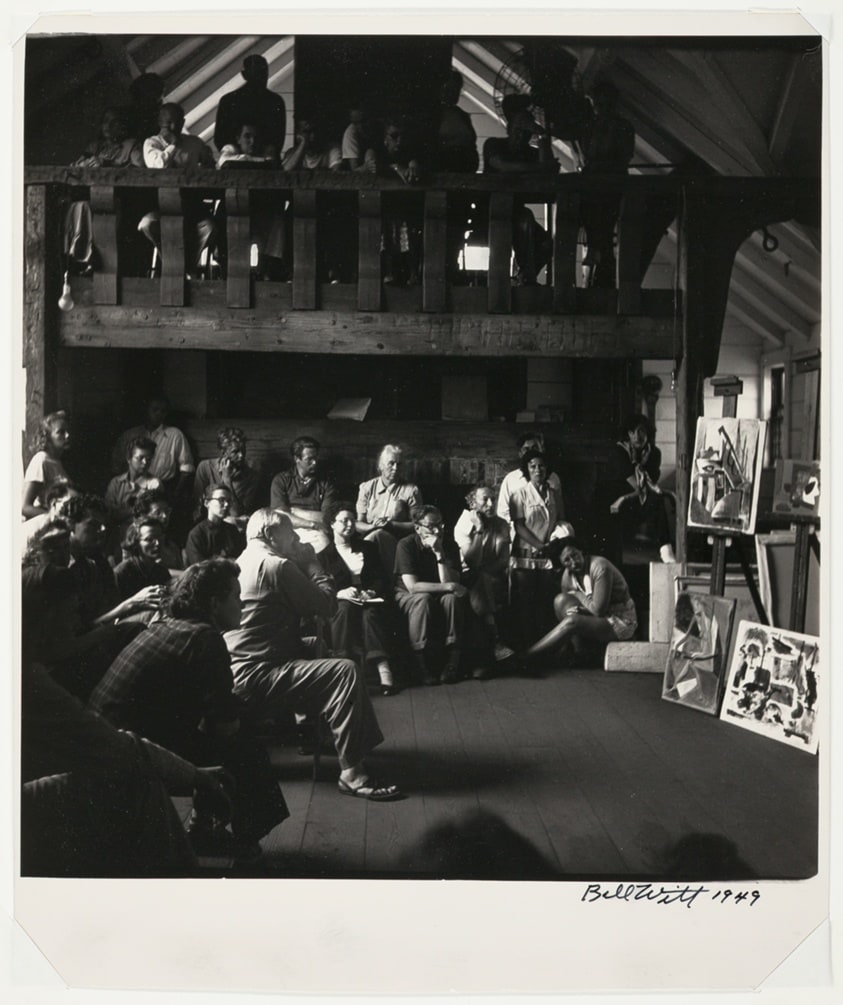 Hans Hofmann, "Friday Critique" at his school in Provincetown
