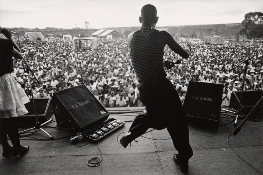 Ray Phiri, leader of Stimela Music band at Shareworld, near Soweto