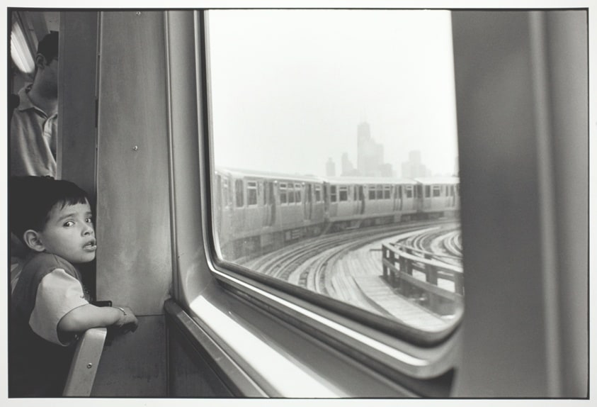 Young Man Riding the "L", Chicago