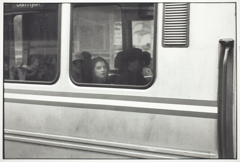 Woman on the "L", Chicago