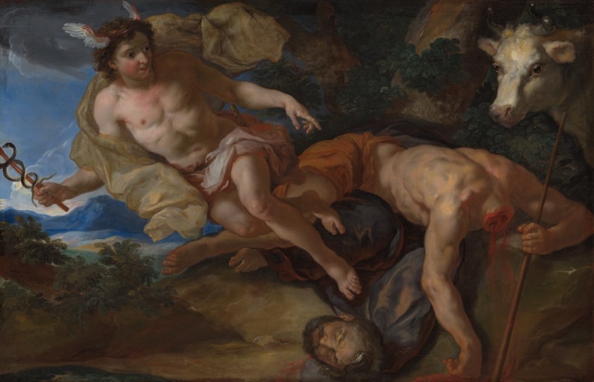 Mercury Rescues the Disguised Io after Beheading Argus