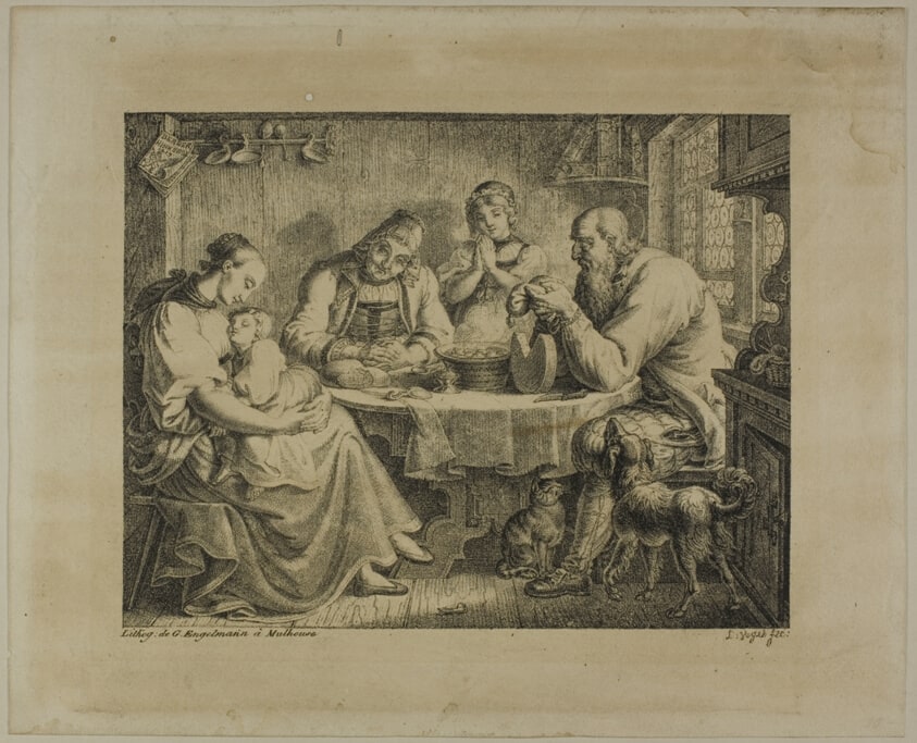 Family Seated at a Table