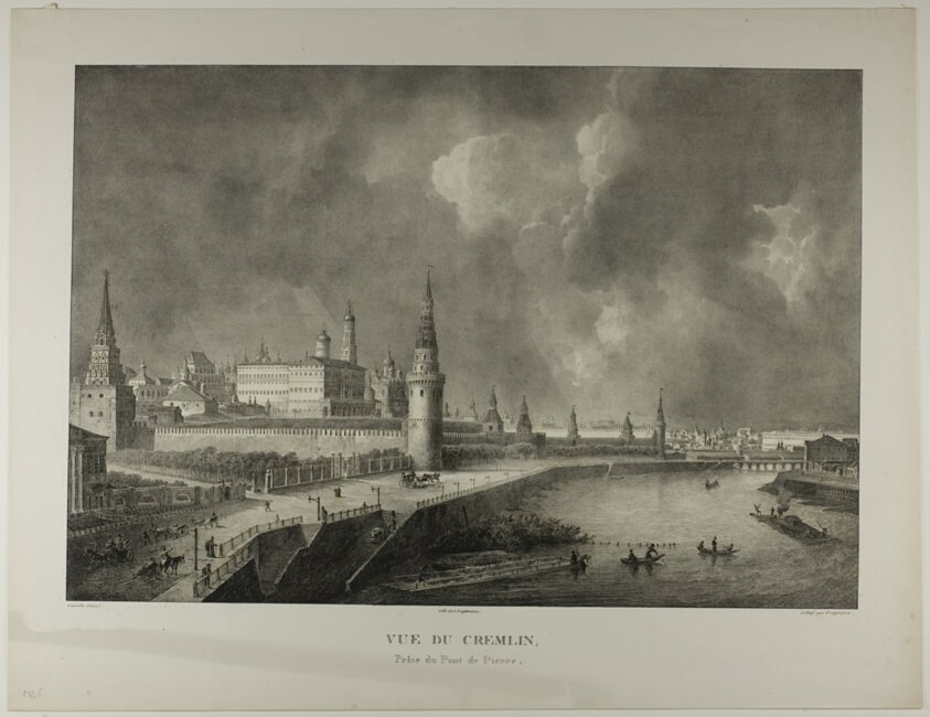View of the Kremlin from the Stone Bridge, from Views of Moscow