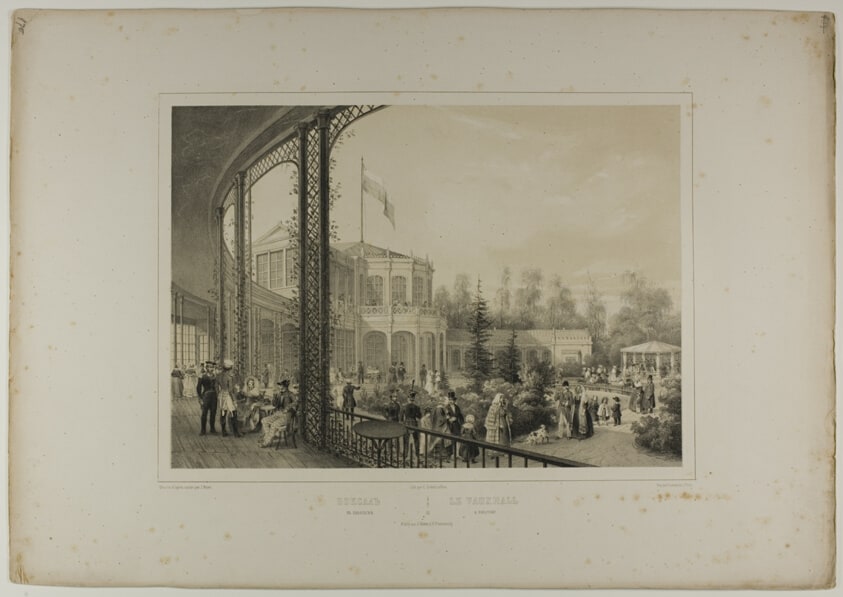 The Vauxhall in Pavlovsky, plate 22 from Vues pittoresques des palais et jardins impériaux aux environs de St. Pétersbourg
