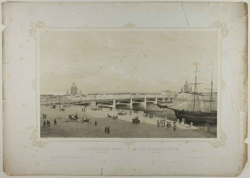 Annunciation Bridge in St. Petersburg