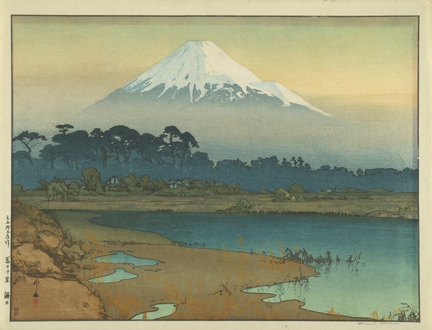 Fujiyama-First Light of the Sun, from the series "Ten Views of Fuji"