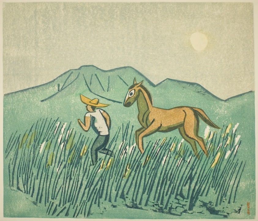 Evening Moon and Foal