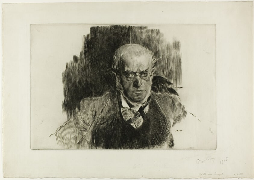 Portrait of Adolf von Menzel