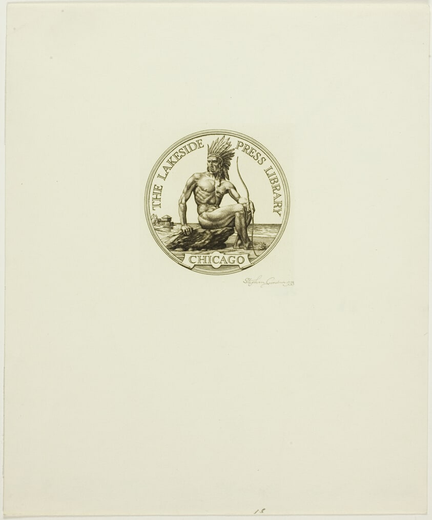 Bookplate of the Lakeside Press Library