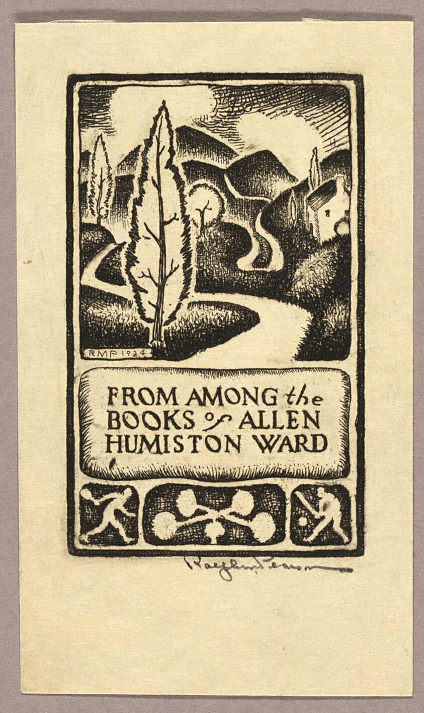 Bookplate: From Among the Books of Allen Humiston Ward