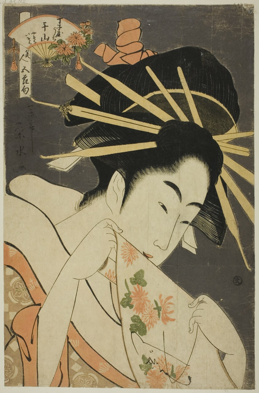 The Courtesan Senzan of the Chojiya, from the series "Beauties of the Five Festivals (Bijin gosekku)"