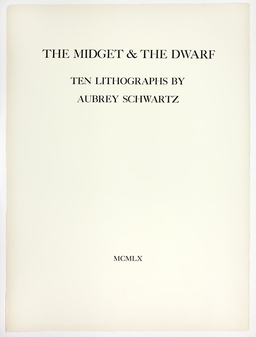 Title page, from The Midget and the Dwarf