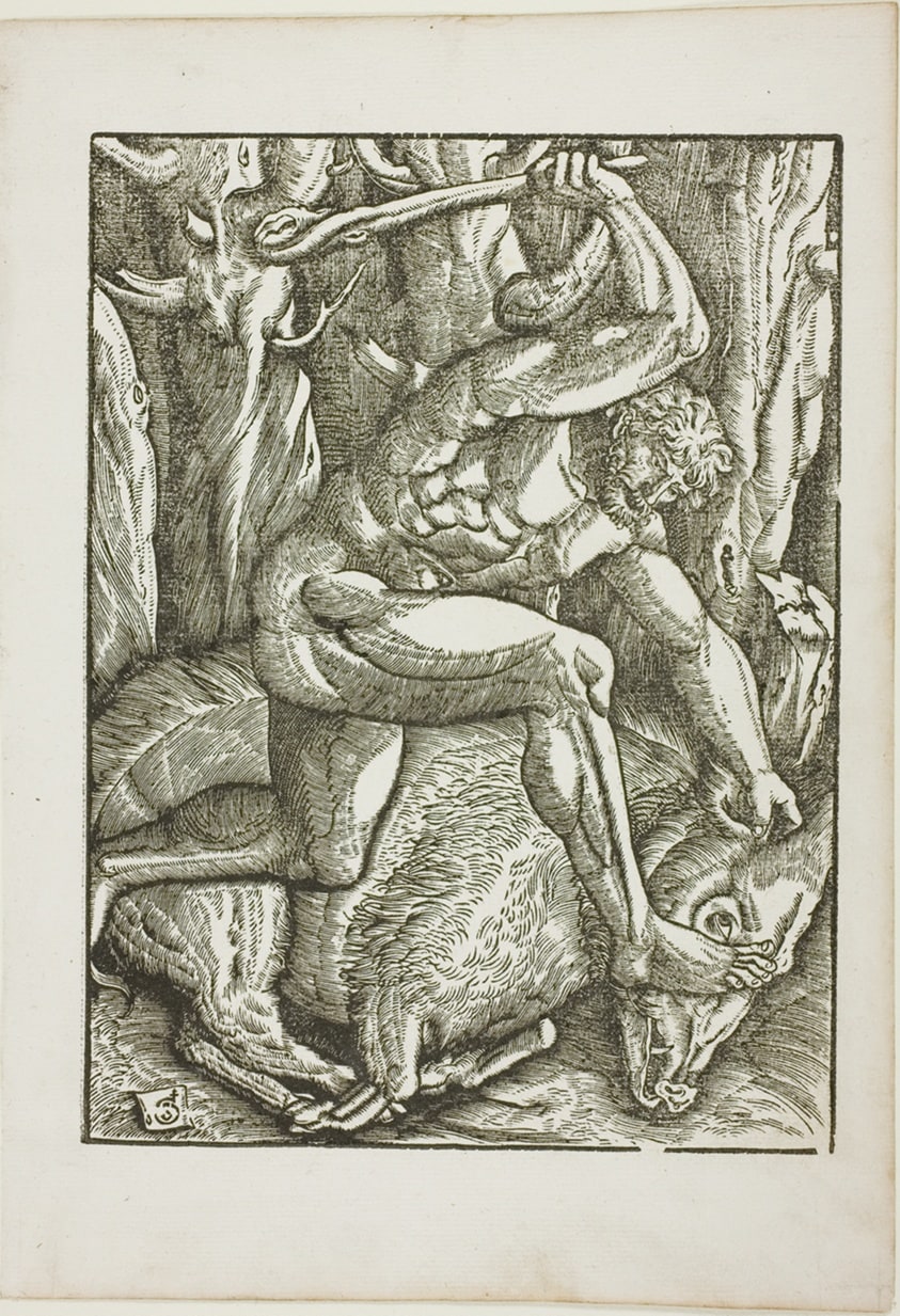 The Labors of Hercules: Hercules Subduing the Erymanthian Boar