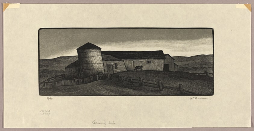 Leaning Silo
