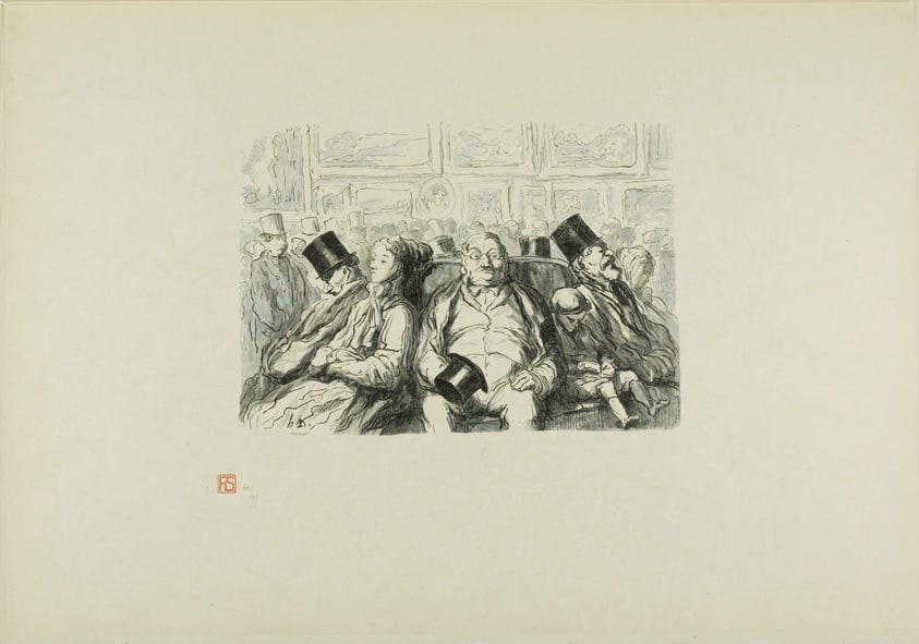 Paris, The great Art exhibition: In the Great Salon, A moment of reflection