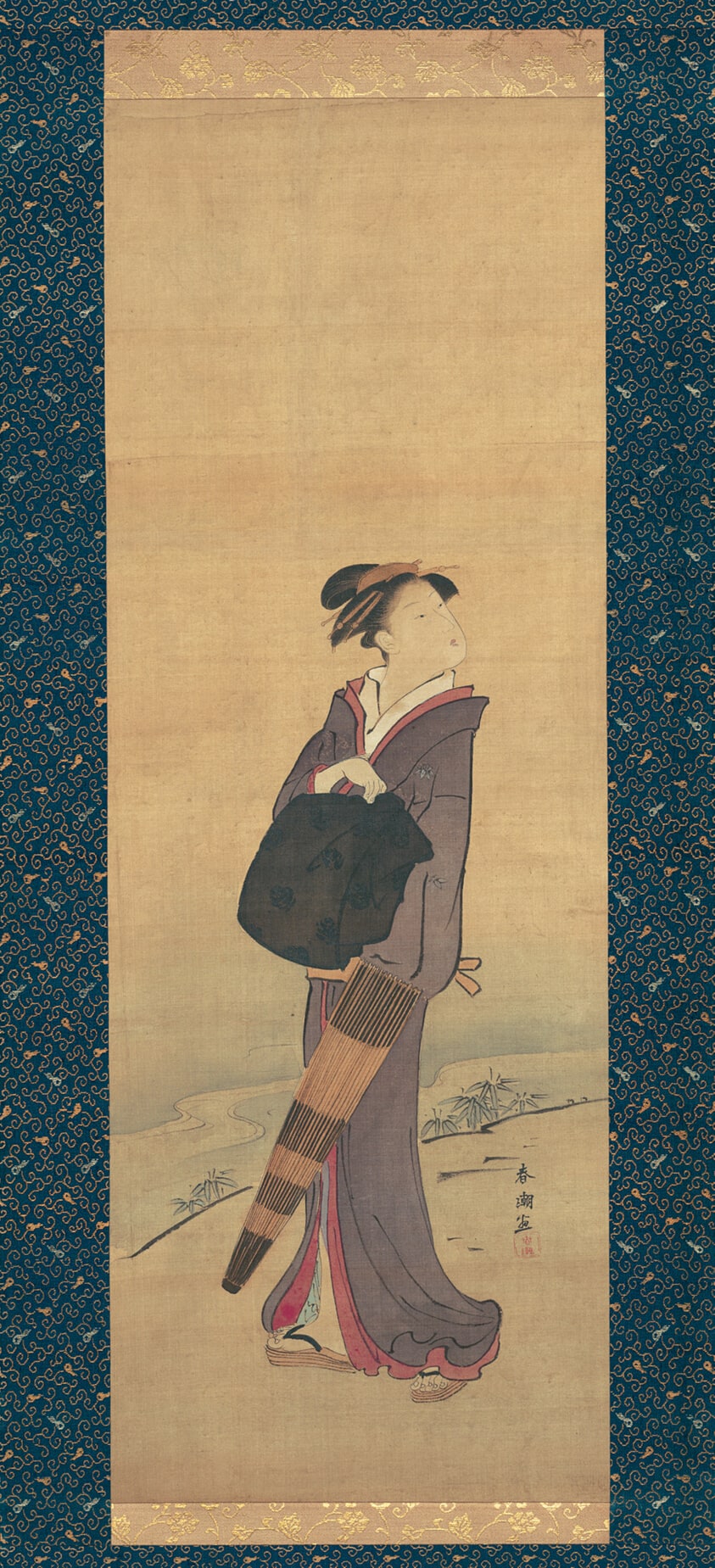 Girl on River Bank